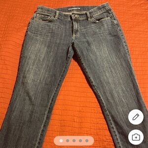 Liz Claiborne Women's Dark Indigo Straight-Leg Jeans